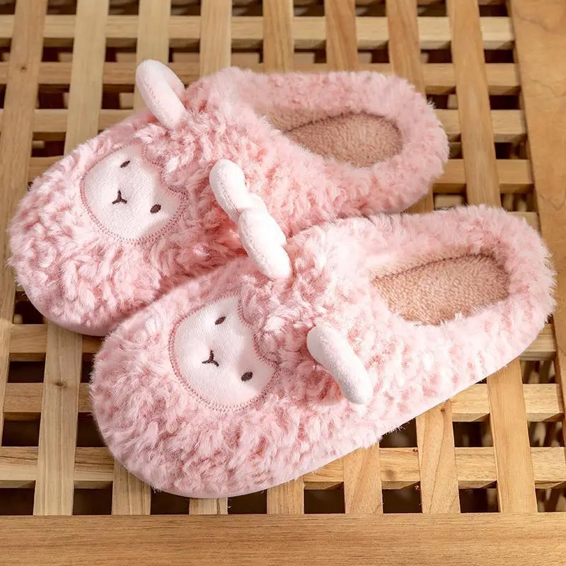 Cute Mao Mao Cotton Slippers Women Winter - Image 3