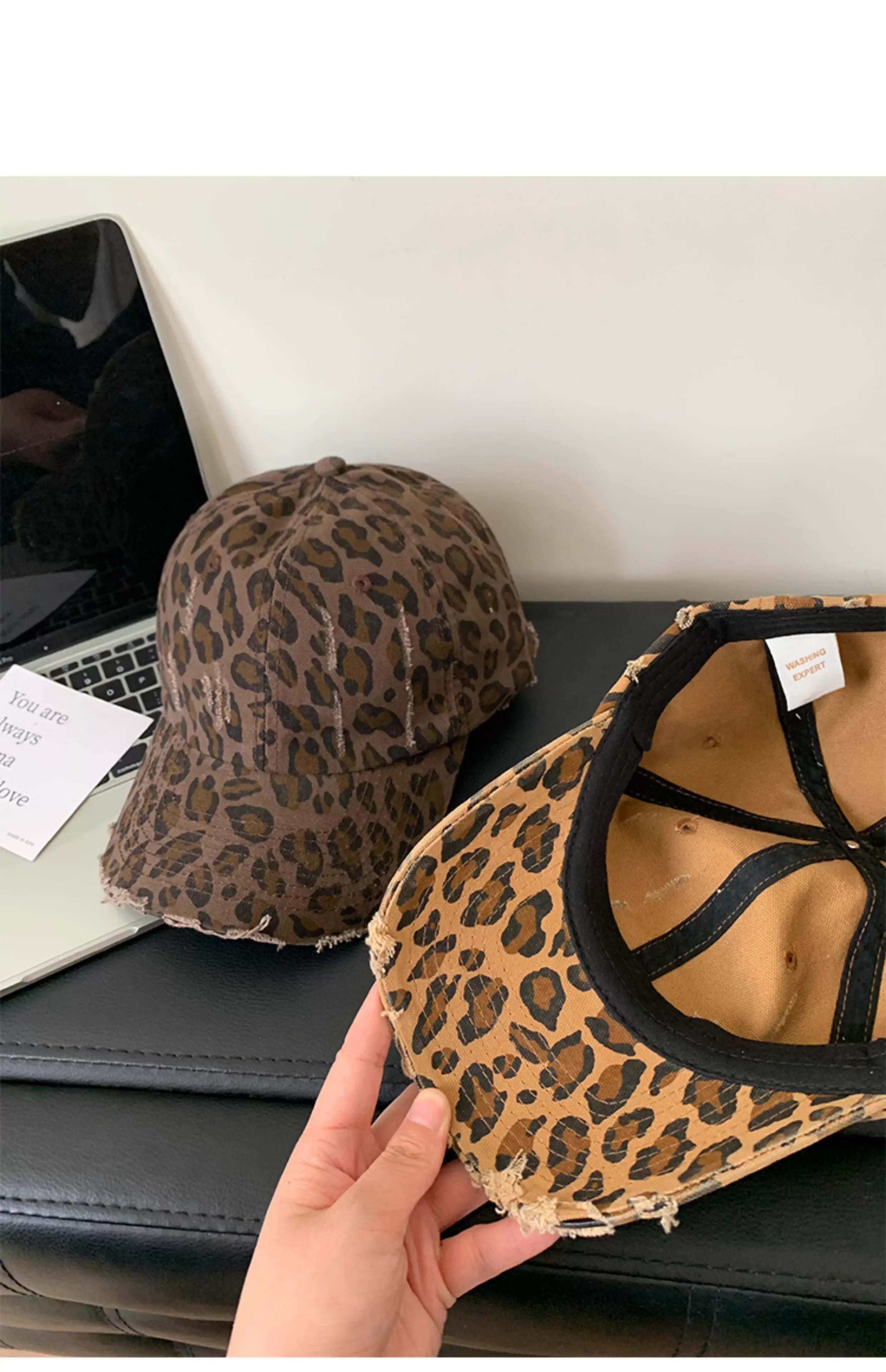American Style Leopard Print Baseball Cap for Girls — feature 20