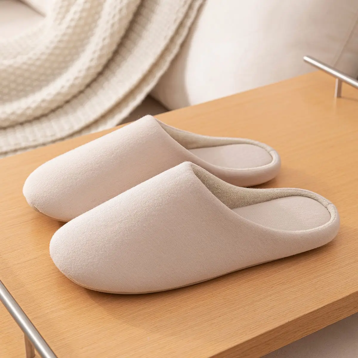 Maternity Slippers Soft Bottom Wooden Floor Non-Slip Cotton Women - Image 5