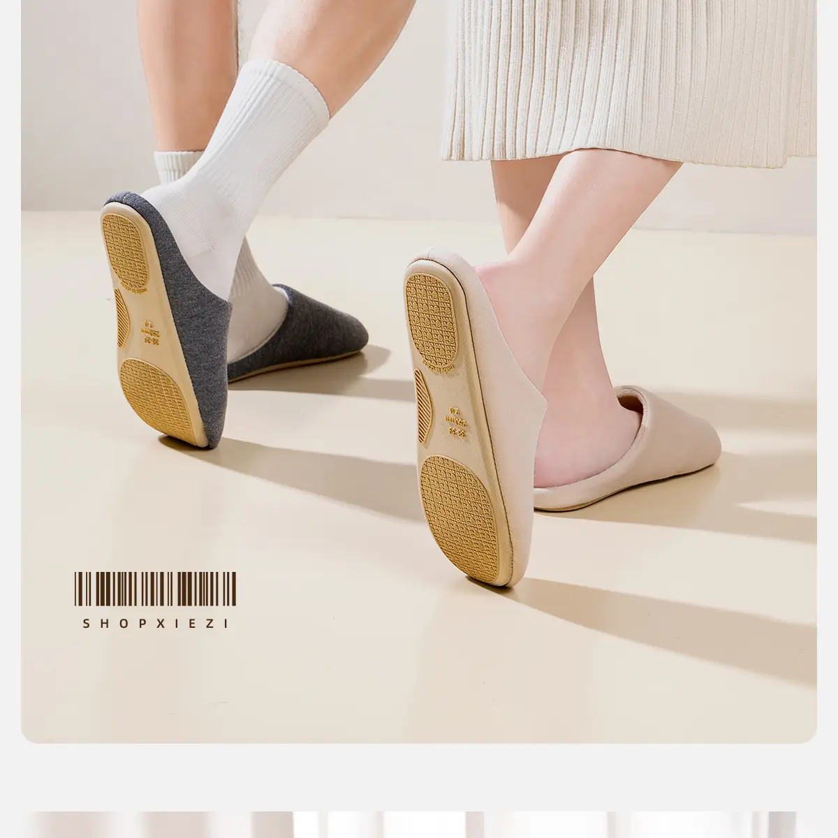 Maternity Slippers Soft Bottom Wooden Floor Non-Slip Cotton Women — feature 3
