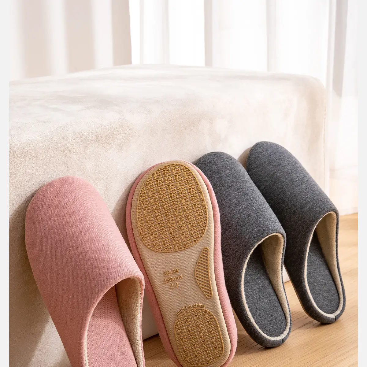 Maternity Slippers Soft Bottom Wooden Floor Non-Slip Cotton Women — feature 4