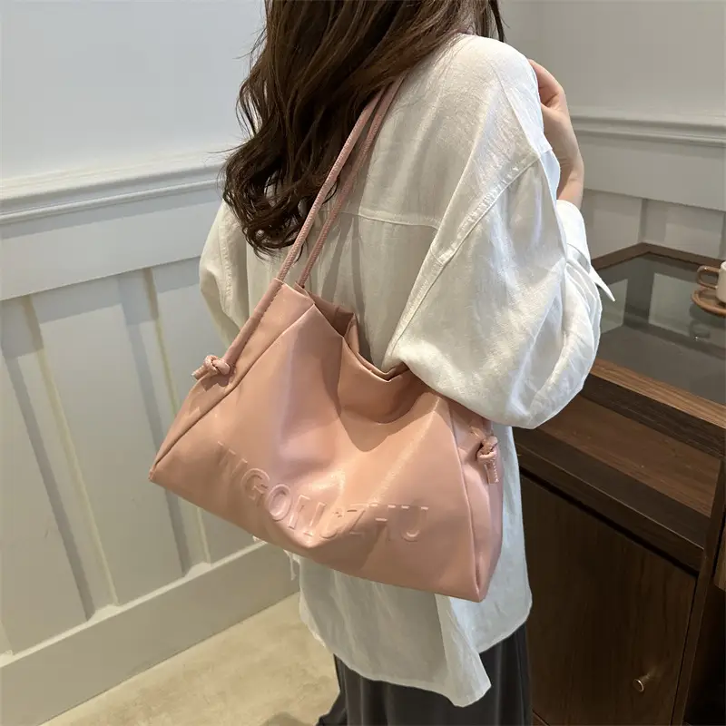 Black Large Capacity Women's Tote Bag Shoulder Bag - Image 8