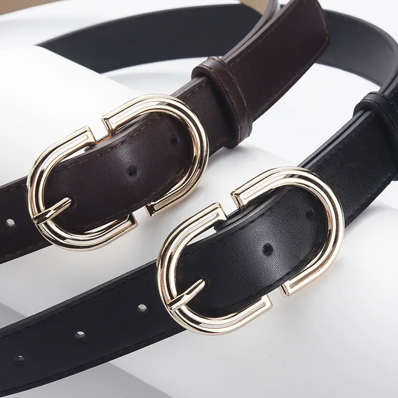 Women's Black Metal Buckle Belt Casual All Match - Image 7