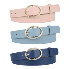 Women's Black Metal Buckle Belt Casual All Match — feature 15
