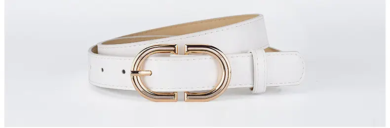 Women's Black Metal Buckle Belt Casual All Match — feature 36