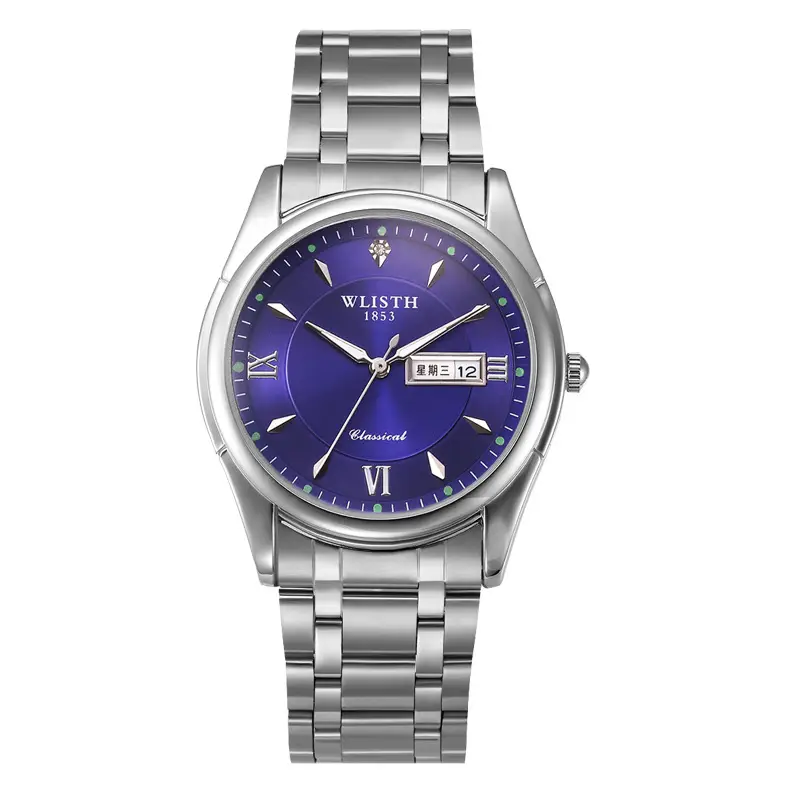 Men's Luxurious Gold Steel Watch with Luminous Dial - Image 11