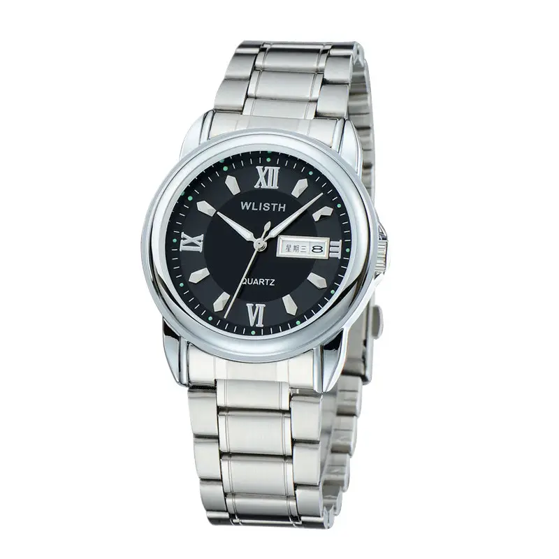 Men's Luxurious Gold Steel Watch with Luminous Dial - Image 7
