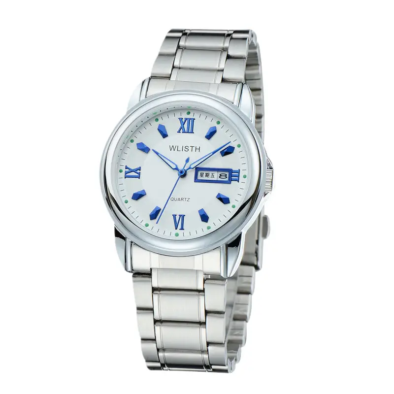 Men's Luxurious Gold Steel Watch with Luminous Dial - Image 8