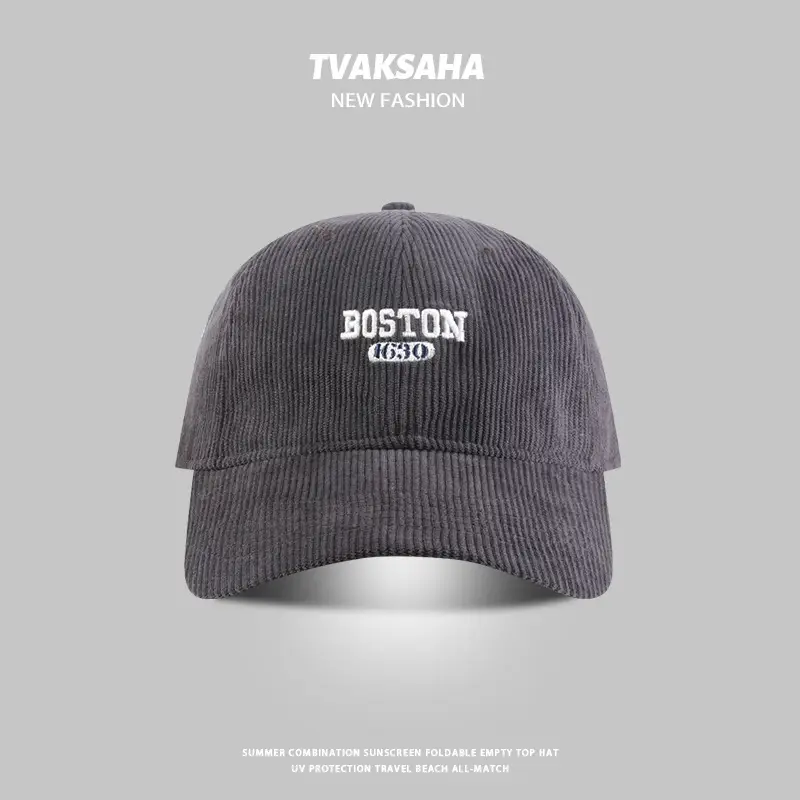Red Boston Cotton Cap for Men Women Winter Windproof - Image 3