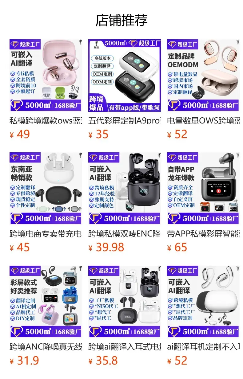 Cross-border Wireless Earbuds with AI Translation & Long Battery — feature 1