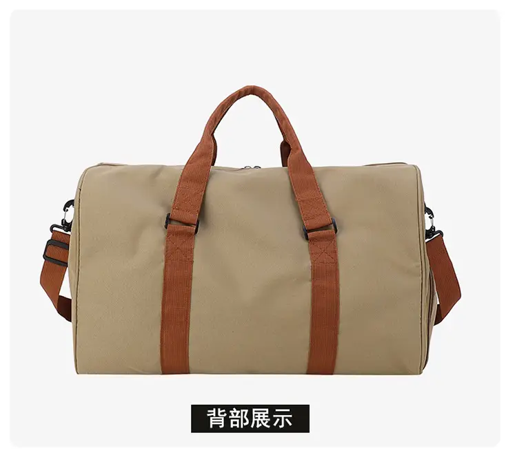 Large Capacity Red Crossbody Bag with Brown Leather Strap — feature 15
