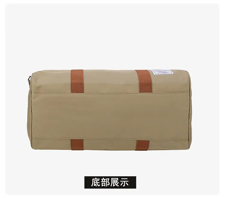 Large Capacity Red Crossbody Bag with Brown Leather Strap — feature 16