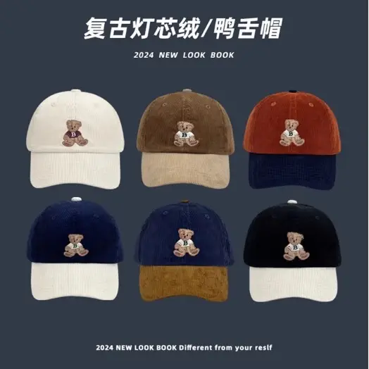 Japanese Style Cartoon Bear Cap for Women Spring Fall - Image 6