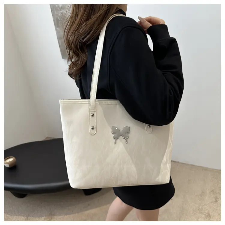 Women's Grey Butterfly Shoulder Bag 2024 Summer — feature 21