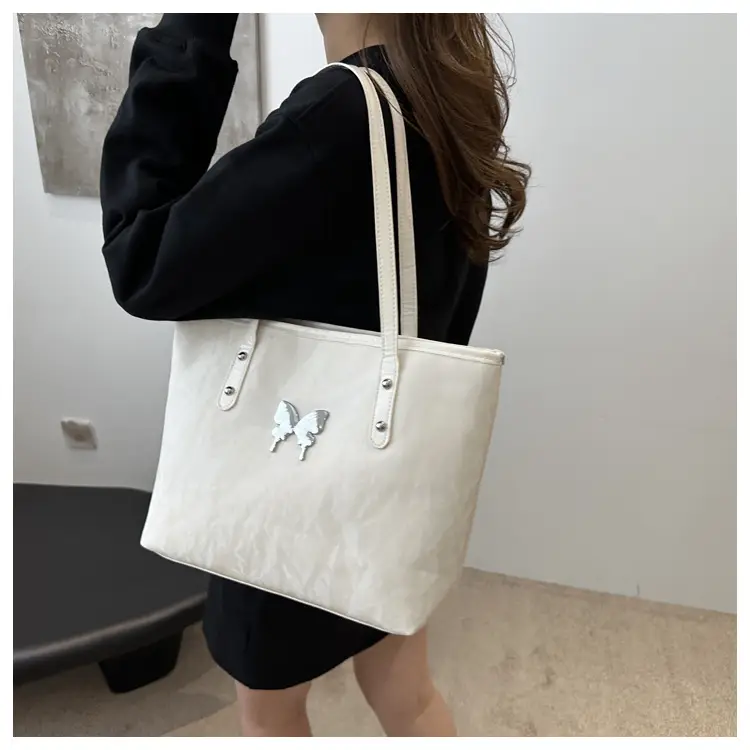 Women's Grey Butterfly Shoulder Bag 2024 Summer — feature 22
