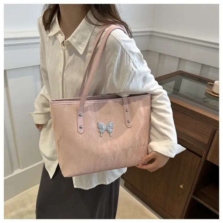 Women's Grey Butterfly Shoulder Bag 2024 Summer — feature 29