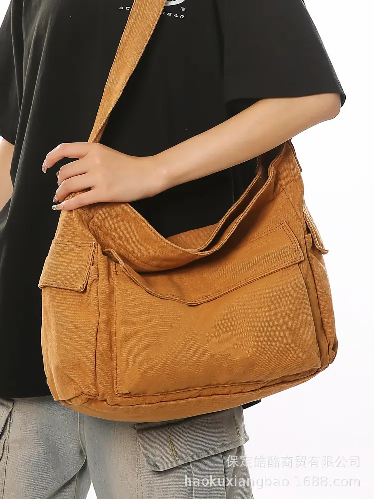 Black Large Capacity Shoulder Crossbody Bag for Women - Image 5