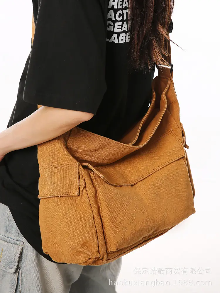 Black Large Capacity Shoulder Crossbody Bag for Women - Image 7