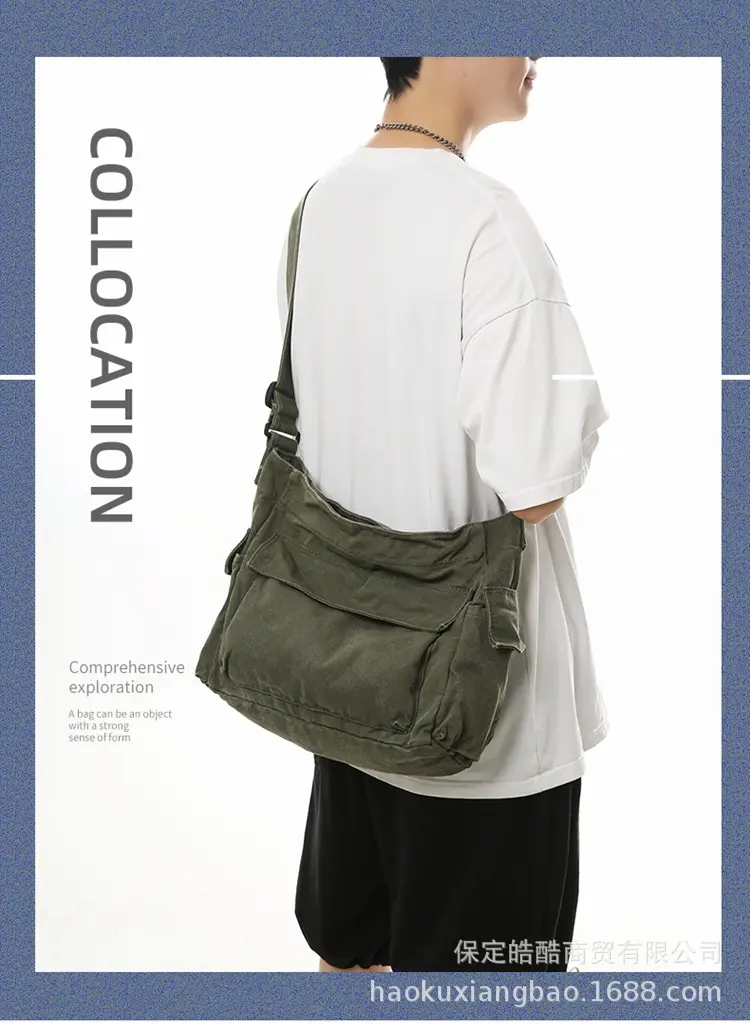 Black Large Capacity Shoulder Crossbody Bag for Women — feature 1