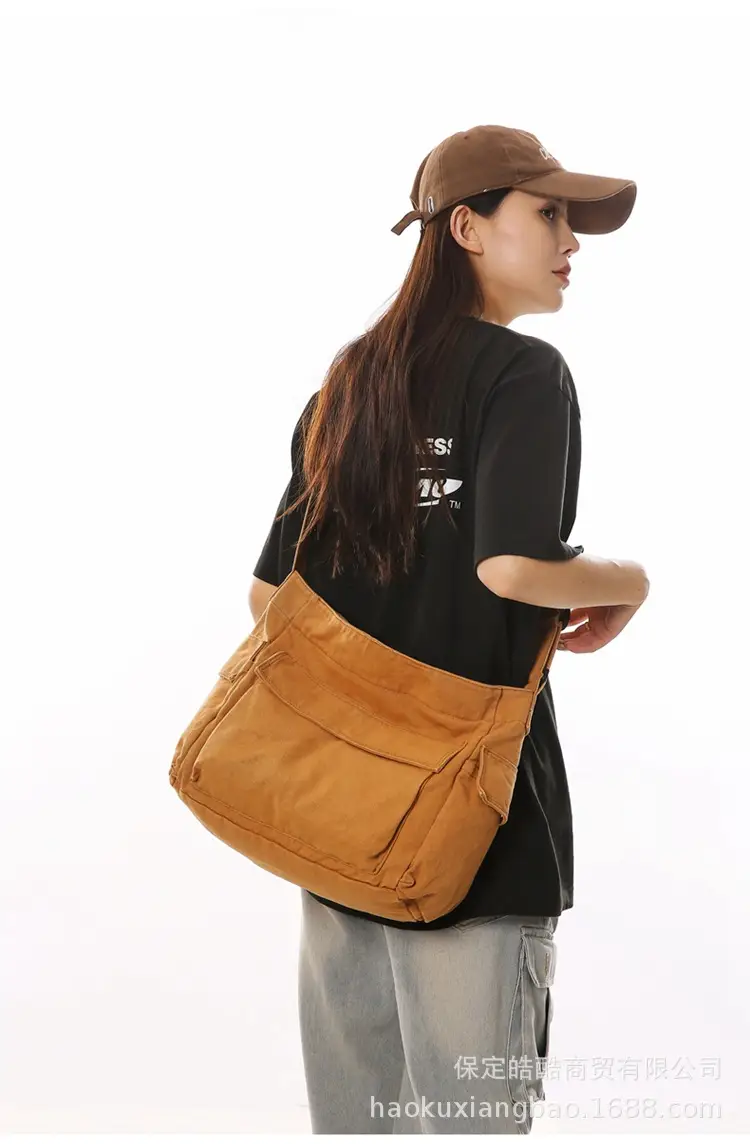 Black Large Capacity Shoulder Crossbody Bag for Women — feature 13