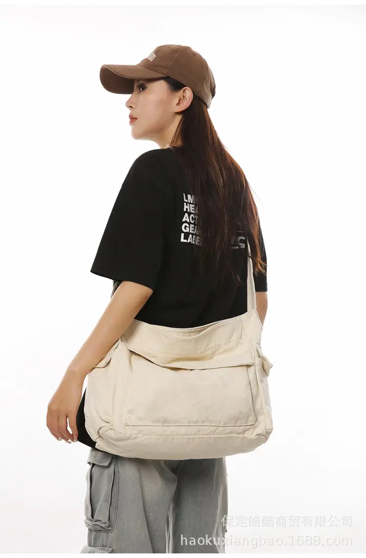 Black Large Capacity Shoulder Crossbody Bag for Women — feature 15