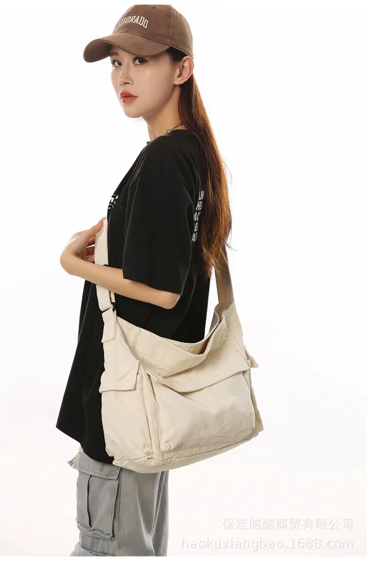 Black Large Capacity Shoulder Crossbody Bag for Women — feature 16