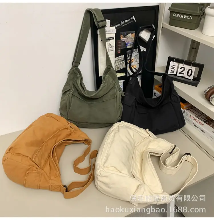Black Large Capacity Shoulder Crossbody Bag for Women — feature 17
