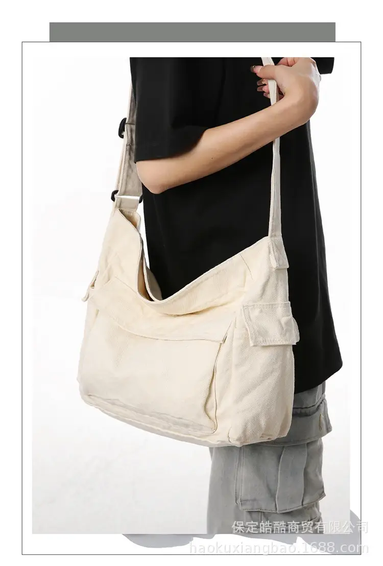 Black Large Capacity Shoulder Crossbody Bag for Women — feature 5