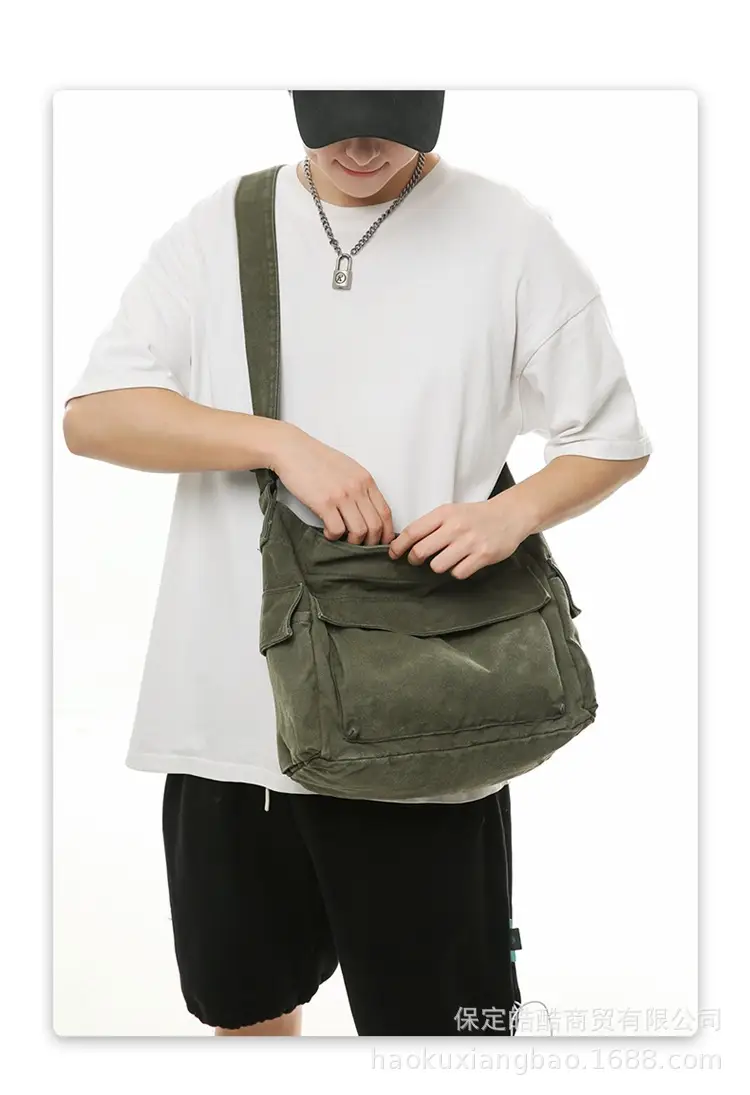 Black Large Capacity Shoulder Crossbody Bag for Women — feature 9
