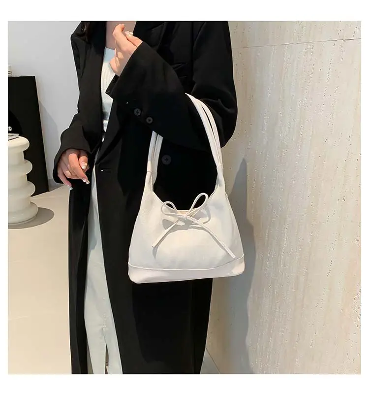 Korean Style White Black Bow Shoulder Bag — feature 16