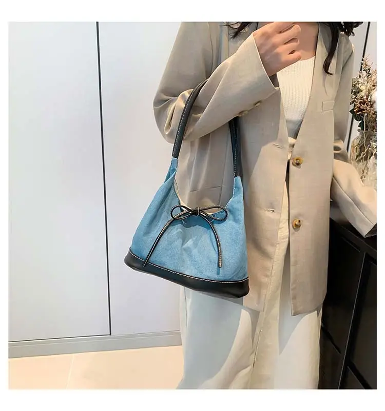 Korean Style White Black Bow Shoulder Bag — feature 24