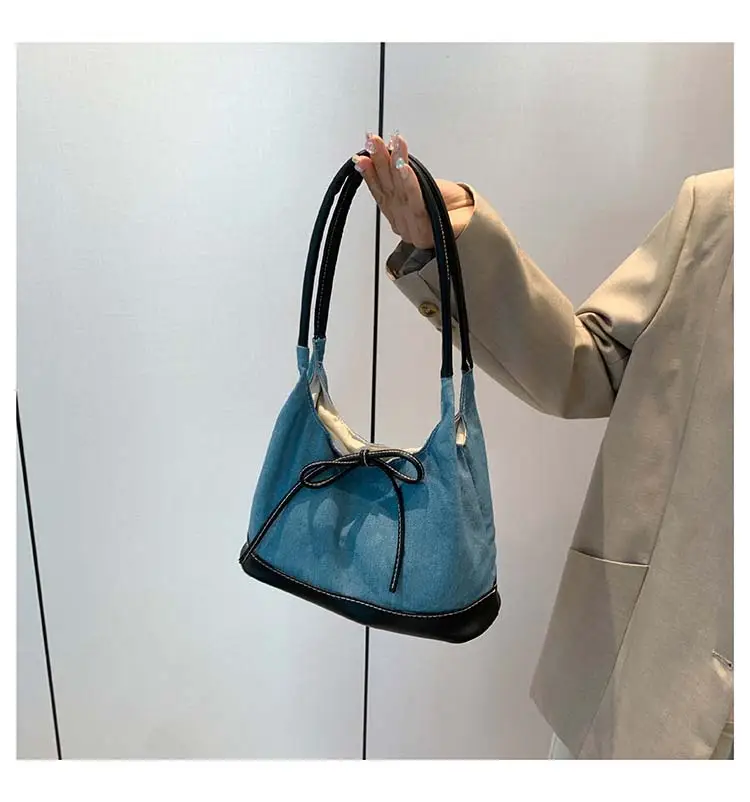 Korean Style White Black Bow Shoulder Bag — feature 25