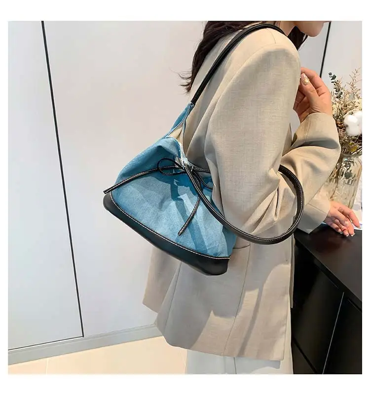Korean Style White Black Bow Shoulder Bag — feature 26