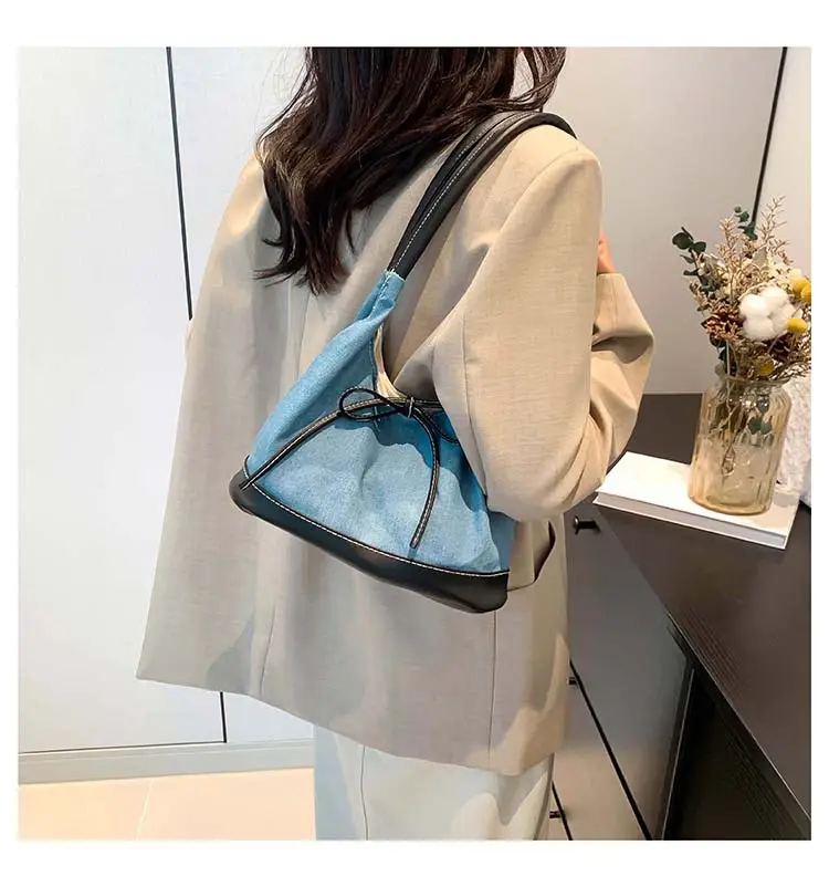 Korean Style White Black Bow Shoulder Bag — feature 27