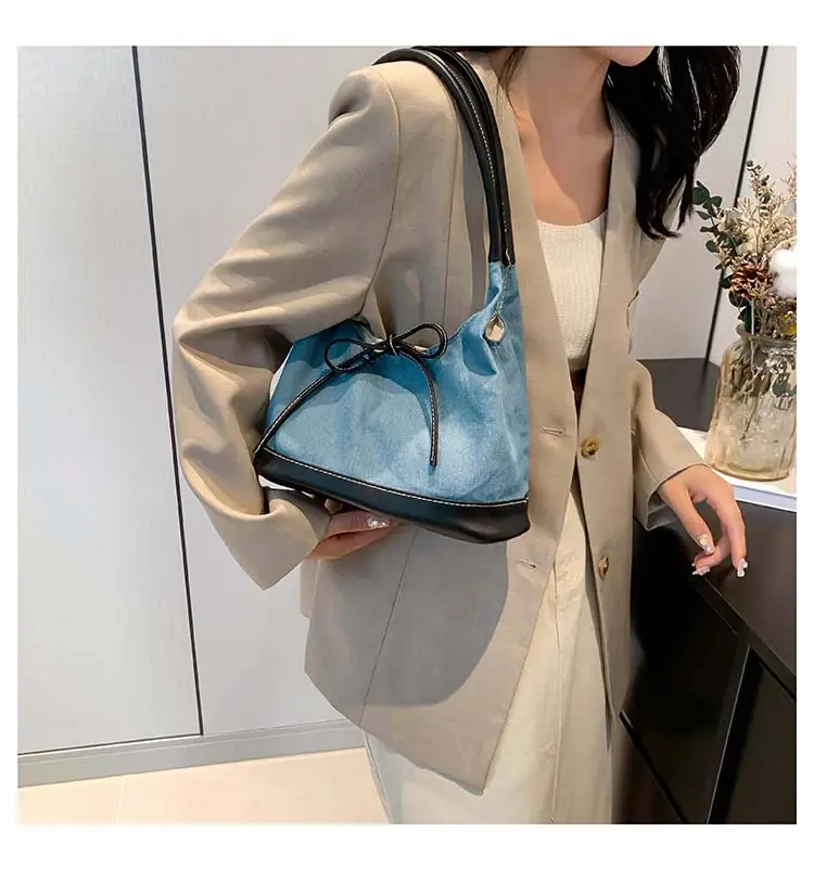 Korean Style White Black Bow Shoulder Bag — feature 28