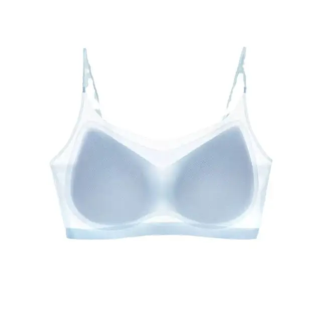 Ultra-thin Non-trace Underwear Women's Non-steel Ring Small Chest Push-up Anti-sagging Summer plus size Cool-feeling Comfortable Beautiful Back Bra - Image 10