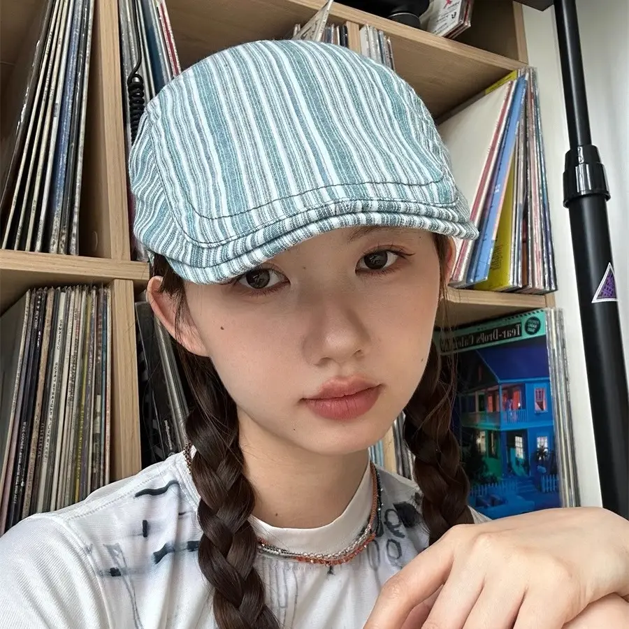 Japanese-Style Straw Cap for Women with Large Head Circumference - Image 4