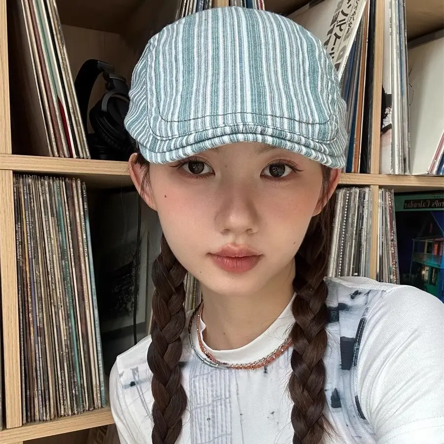 Japanese-Style Straw Cap for Women with Large Head Circumference - Image 5