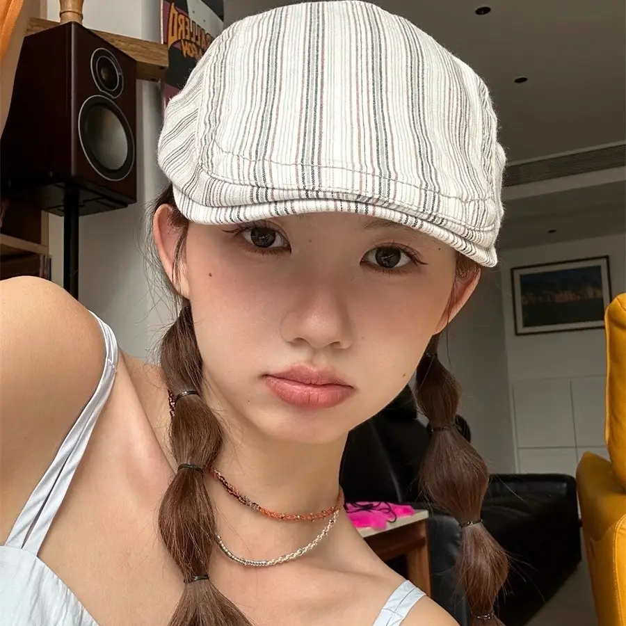 Japanese-Style Straw Cap for Women with Large Head Circumference - Image 6