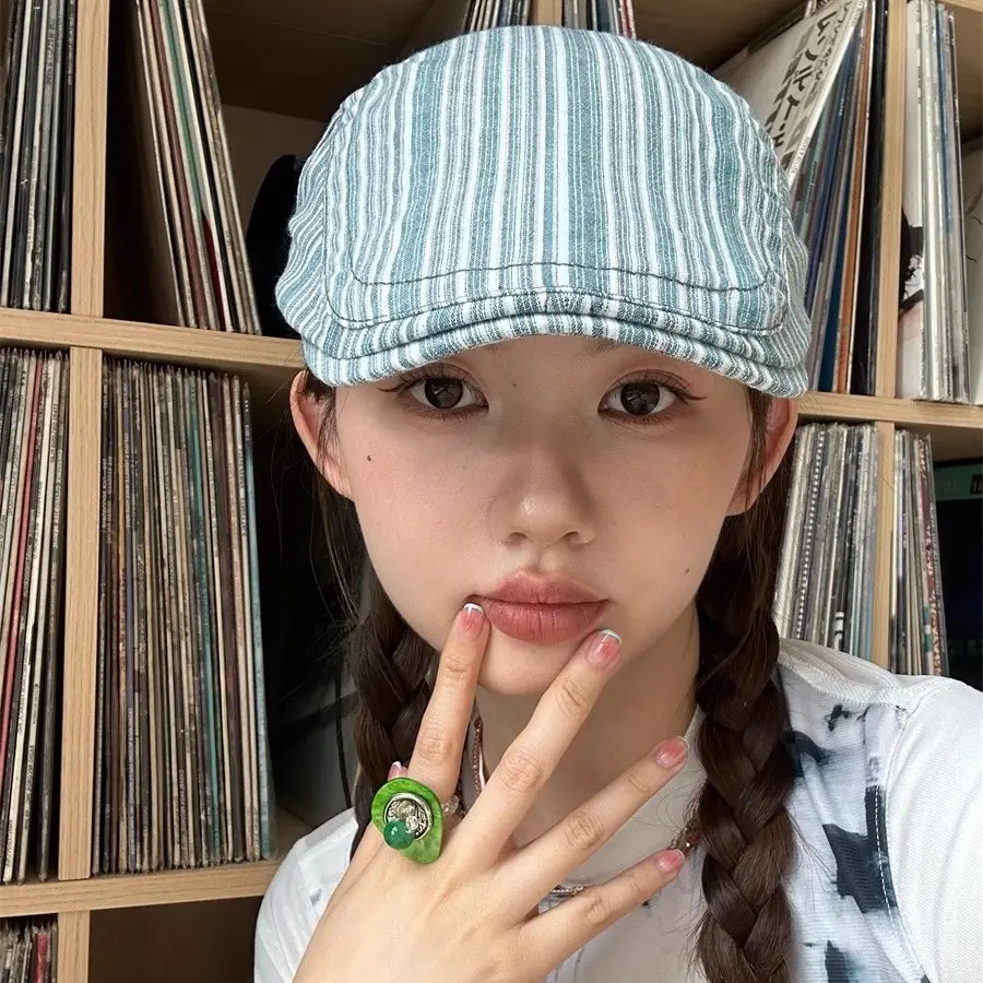 Japanese-Style Straw Cap for Women with Large Head Circumference - Image 7