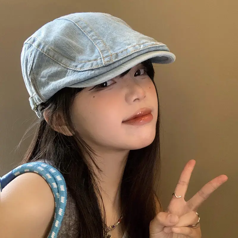 Japanese-Style Straw Cap for Women with Large Head Circumference - Image 8
