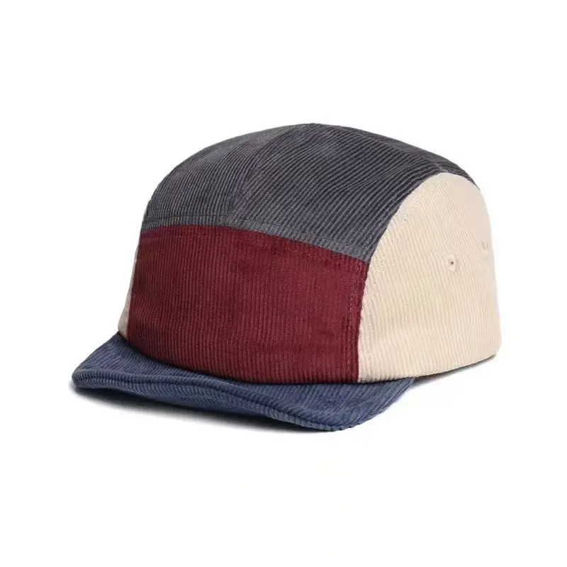 Women's Color-matching Brim Cap Autumn Winter Soft Corduroy