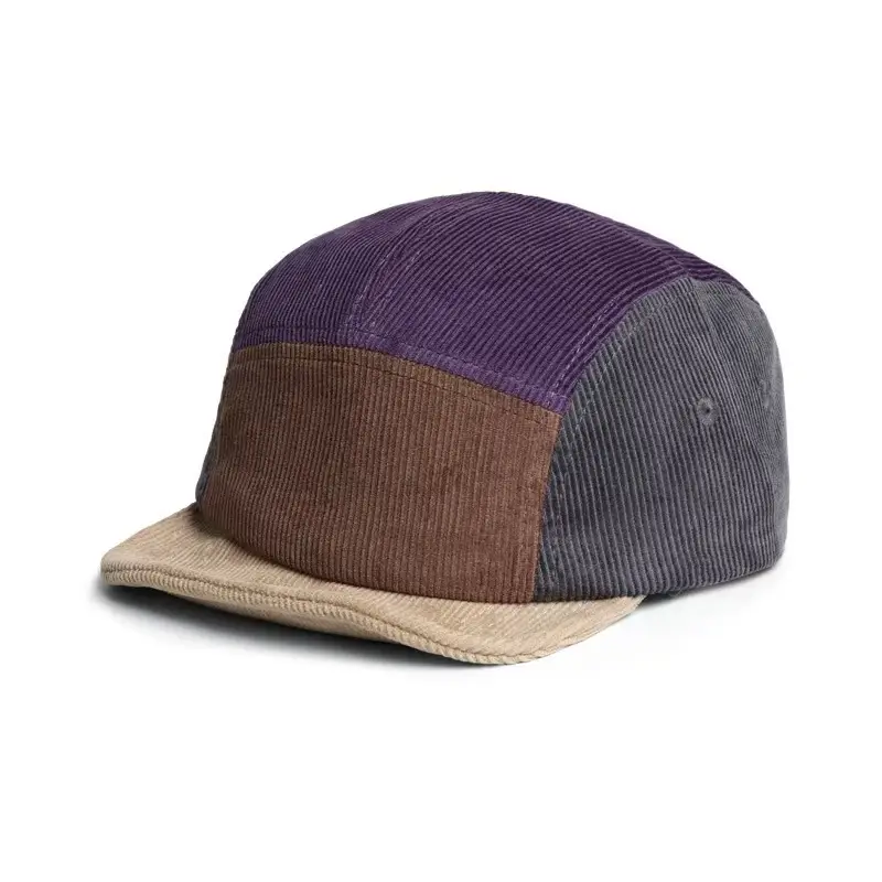 Women's Color-matching Brim Cap Autumn Winter Soft Corduroy