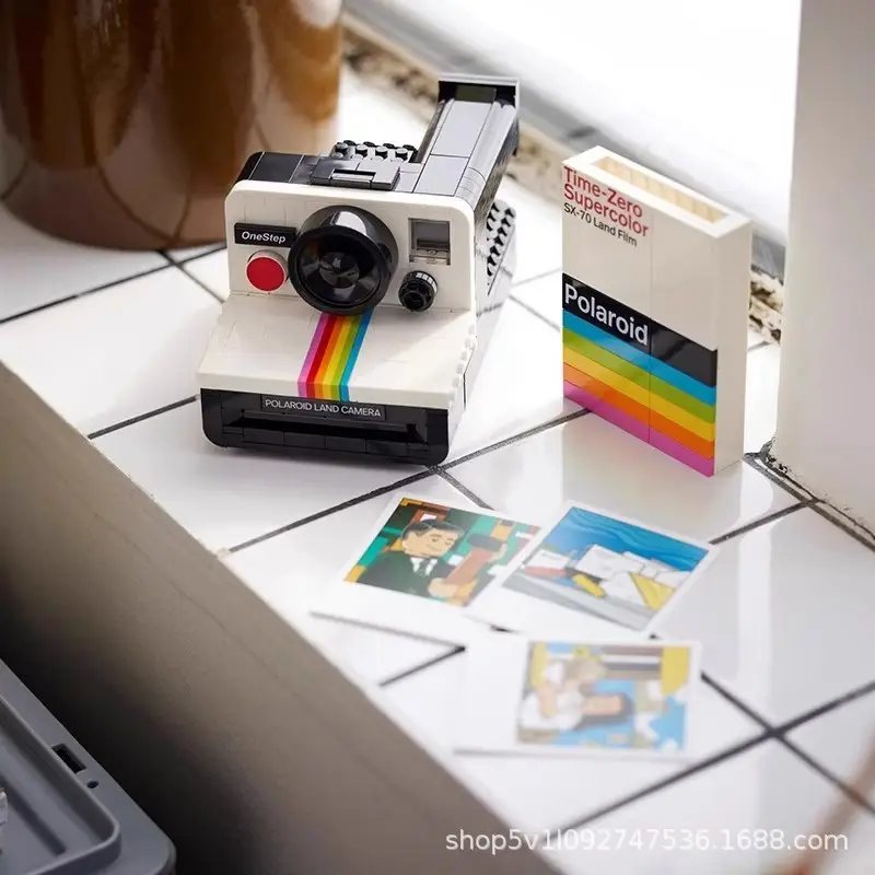 Compatible with Lego Polaroid Camera Polaroid Sy-70 Building Blocks 21345 Assembled Children's Toys Cross-Border