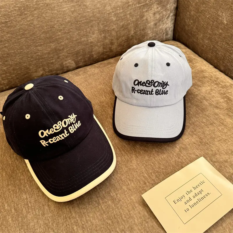 White Embroidered Baseball Cap for Kids Outdoor Use