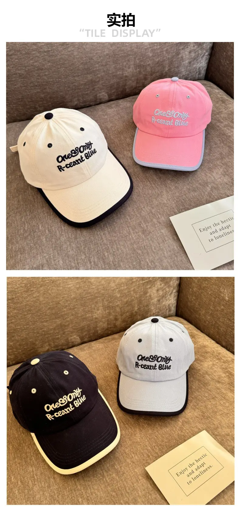 White Embroidered Baseball Cap for Kids Outdoor Use — feature 3