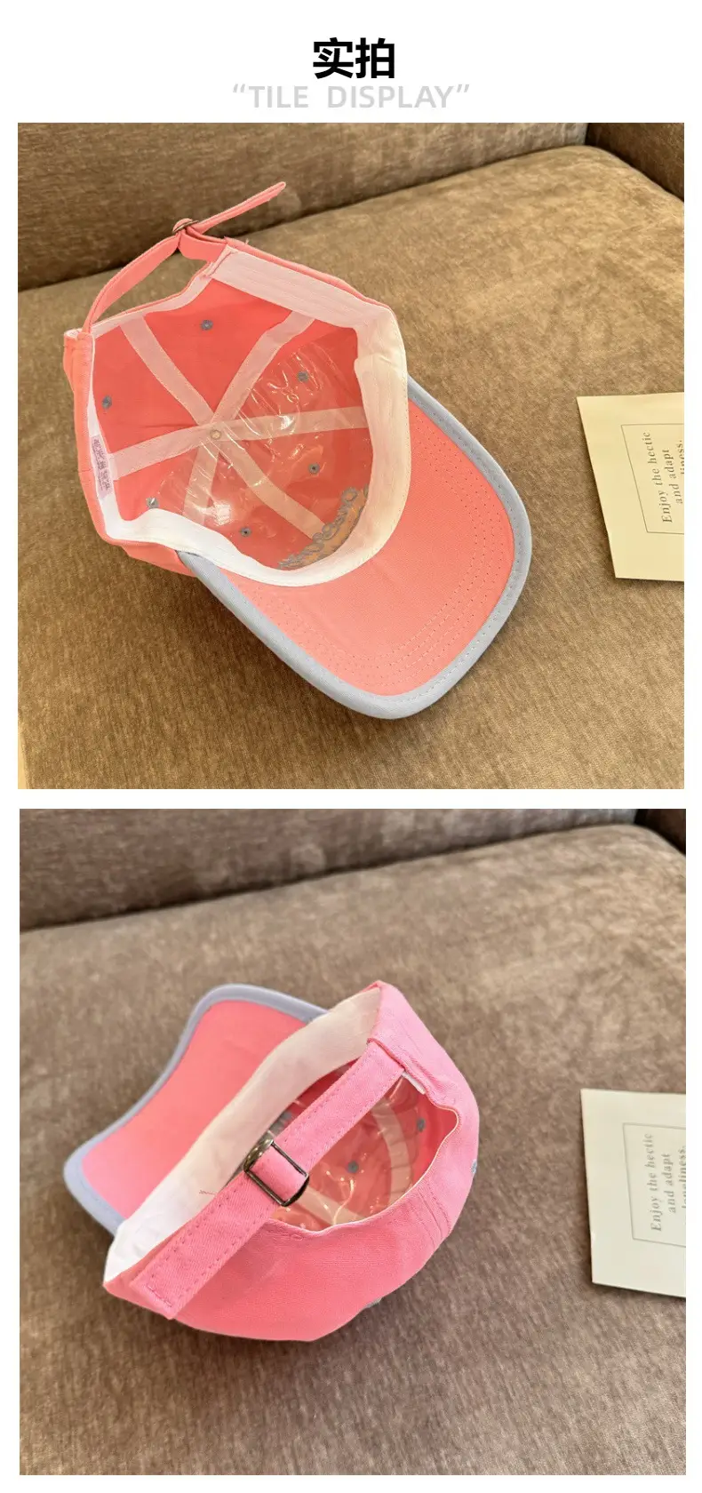 White Embroidered Baseball Cap for Kids Outdoor Use — feature 6