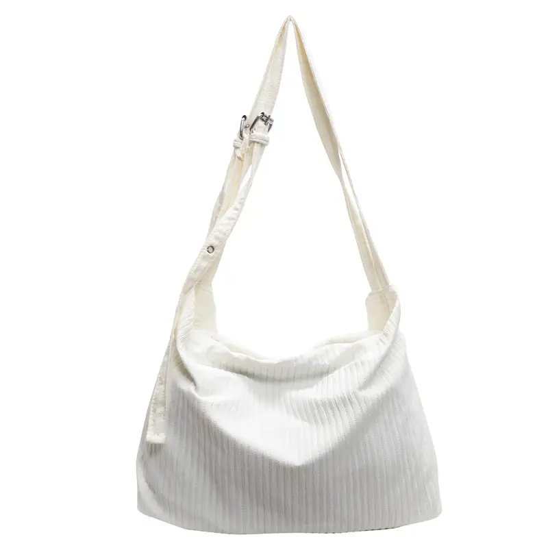 Korean Style Texture Canvas Bag Women New Size All-match Commuter Crossbody Bag - Image 9