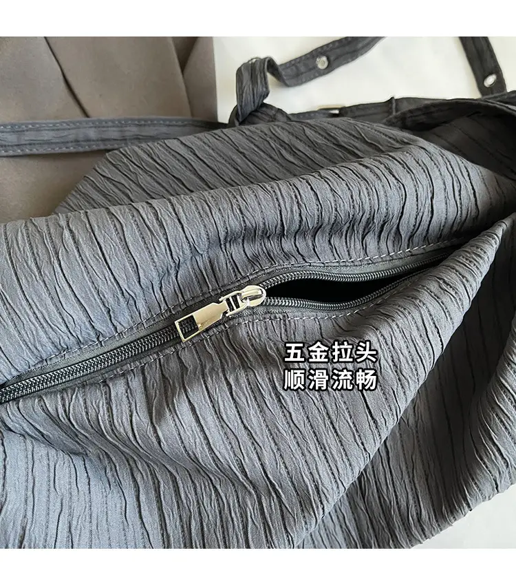 Korean Style Texture Canvas Bag Women New Size All-match Commuter Crossbody Bag — feature 8