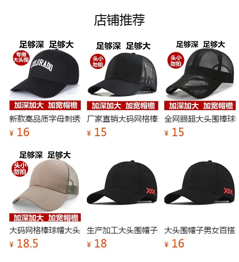 Plus Size Black Mesh Baseball Cap for Men — feature 1